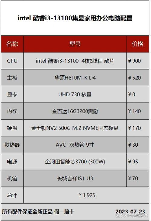 台式机电脑报价大全，台式电脑报价单？-第5张图片-优品飞百科