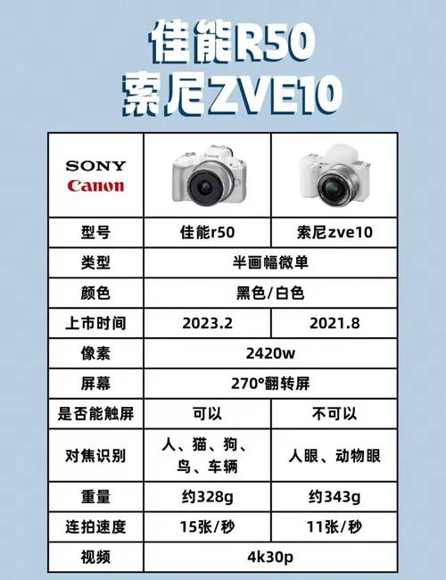 索尼相机与佳能相机对比，索尼相机与佳能相机哪个好-第2张图片-优品飞百科