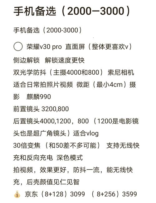 荣耀30系列配置参数对比表，荣耀30配置参数介绍？-第6张图片-优品飞百科