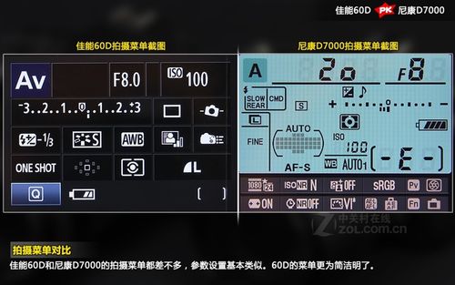 佳能60d和尼康d7000，佳能60d和尼康d7000对比-第2张图片-优品飞百科