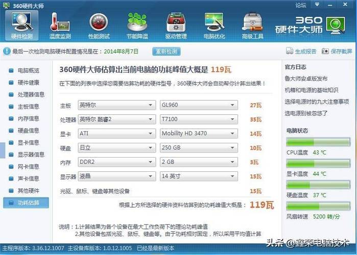 电脑主机的功率是多少，电脑主机有多大功率