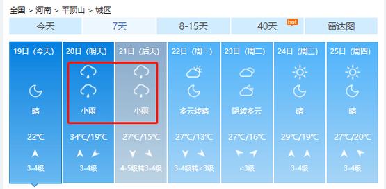 平顶山天气预报查询，平顶山天气预报查询15天？