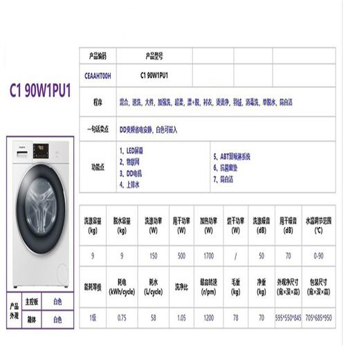 最小的全自动洗衣机尺寸？体积最小的全自动洗衣机？-第6张图片-优品飞百科
