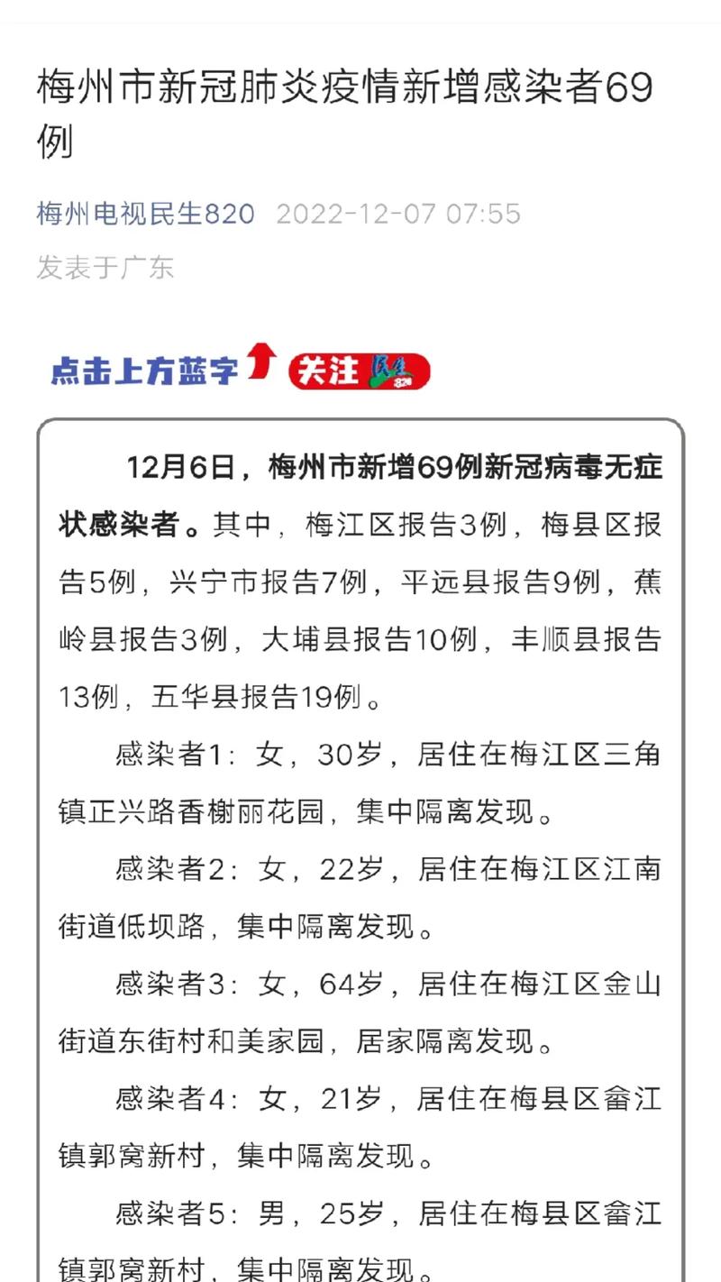 梅州疫情区域，梅州最新疫情防控-第3张图片-优品飞百科
