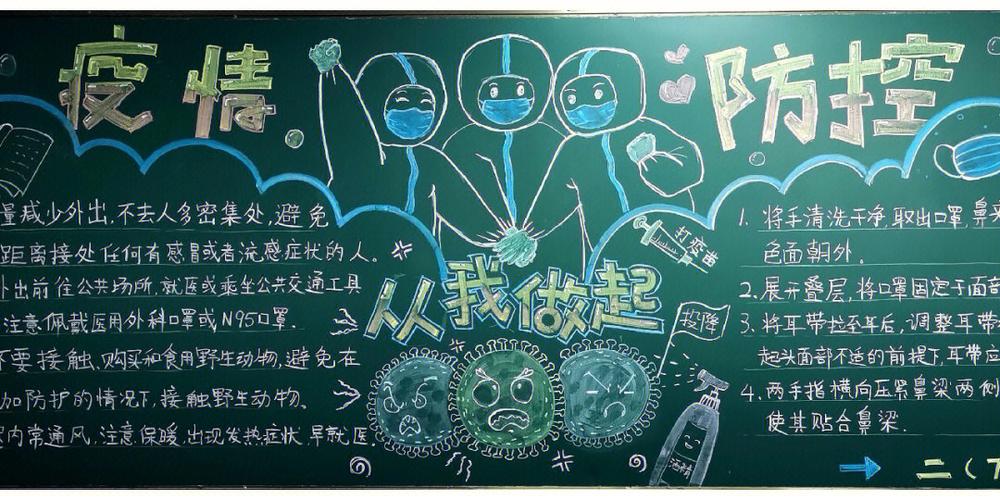 疫情的的板报，疫情板报简笔画？