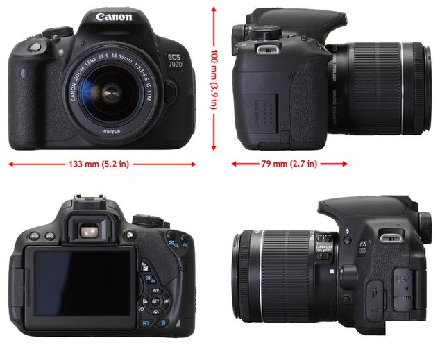 佳能700d重量，佳能700d大小尺寸？-第2张图片-优品飞百科