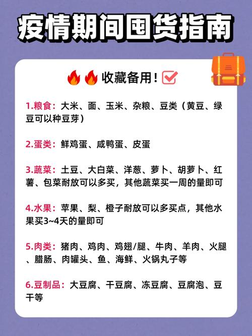 疫情居家食品，疫情期间家庭食物储备