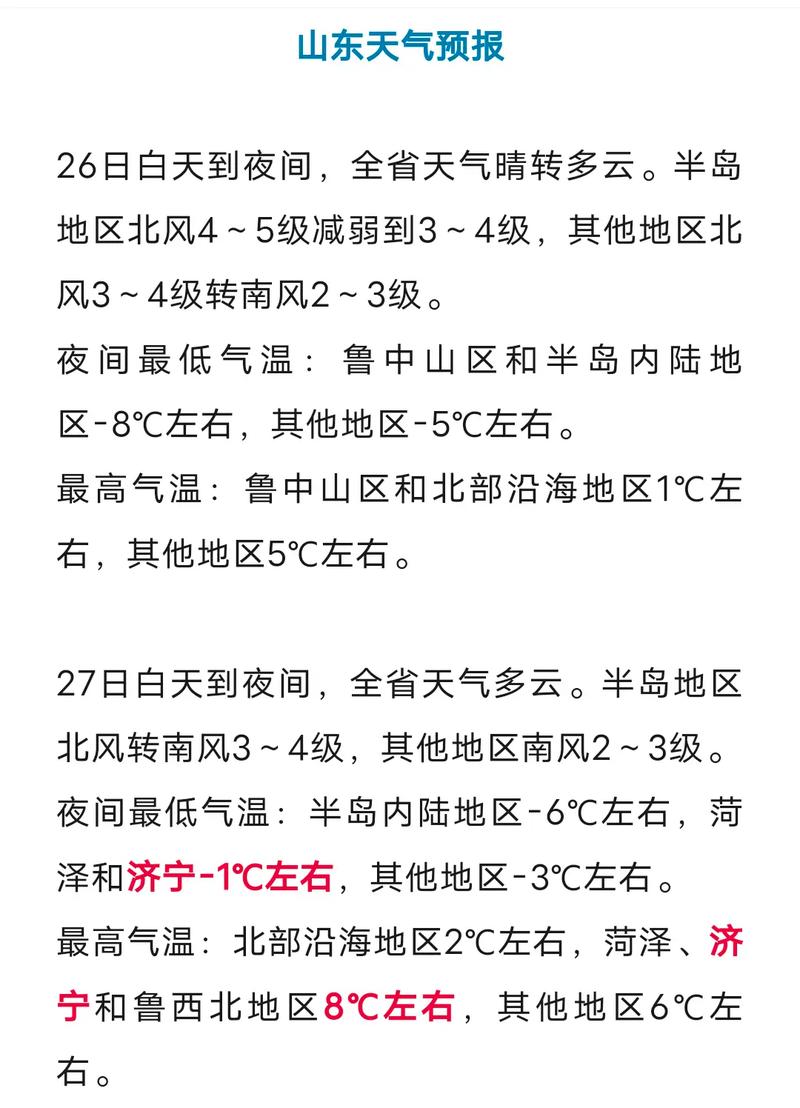 山东济宁天气预报，明天山东济宁天气预报-第4张图片-优品飞百科