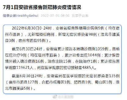 安徽疫情重点，安徽规定的重点疫区有哪些-第5张图片-优品飞百科