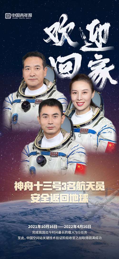 神舟十三号3名航天员最新消息王亚平元旦？神舟十三号 王亚平？-第4张图片-优品飞百科