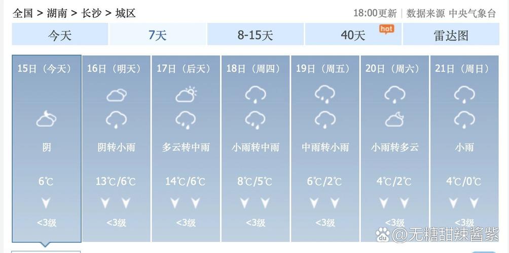长沙天气预报15天，长沙天气预报15天气报张家界-第1张图片-优品飞百科