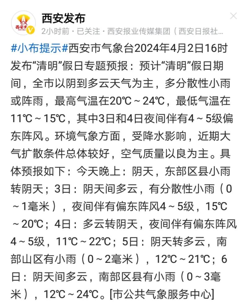 陕西西安明天天气，西安天气未来15天