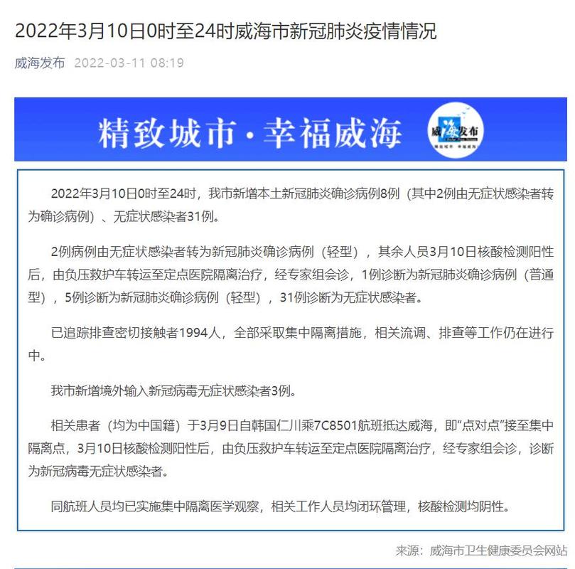 山东威海疫情最新情况，山东威海疫情最新消息2021-第3张图片-优品飞百科