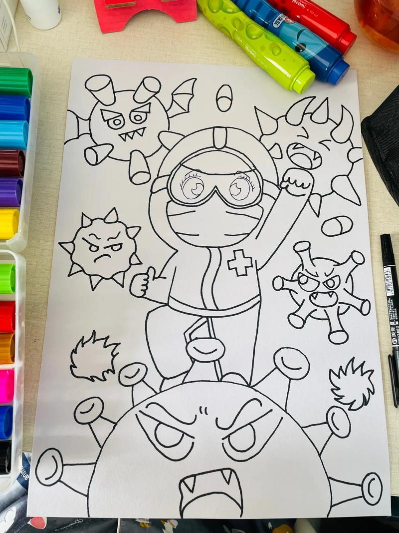 疫情奋斗图片？奋斗疫情手抄报？-第1张图片-优品飞百科