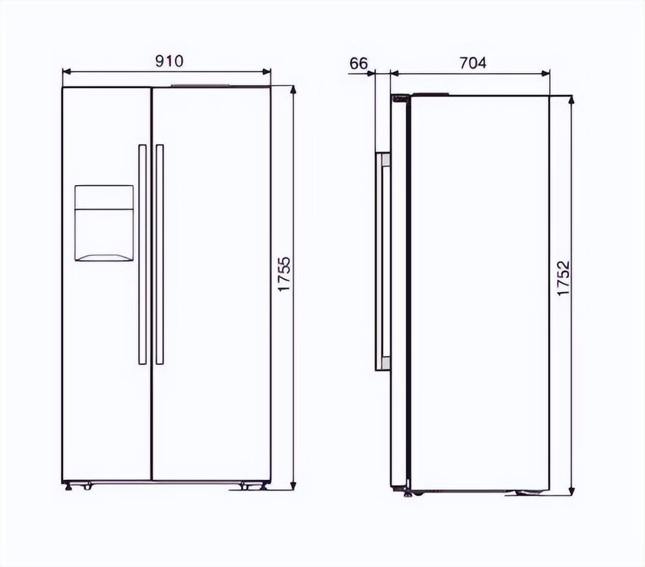 海尔双开门冰箱的尺寸一般是多少？海尔双开门冰箱尺寸多少???？-第8张图片-优品飞百科