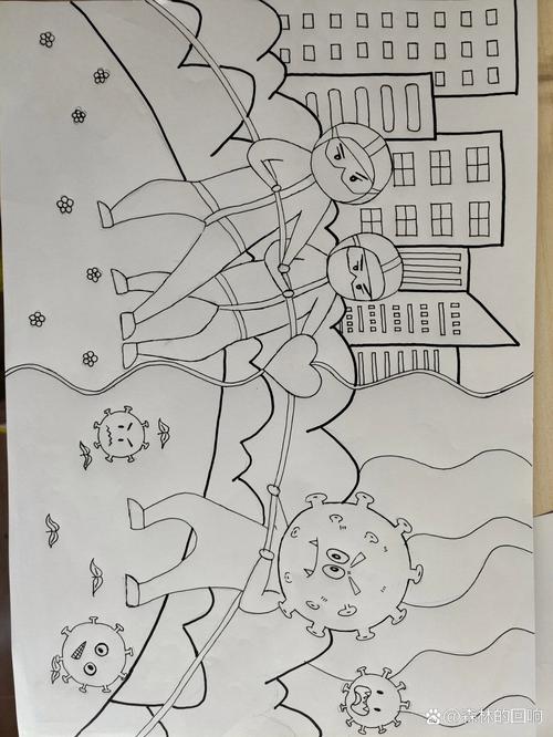 疫情绘画高级，疫情绘画作品一等奖简单-第4张图片-优品飞百科