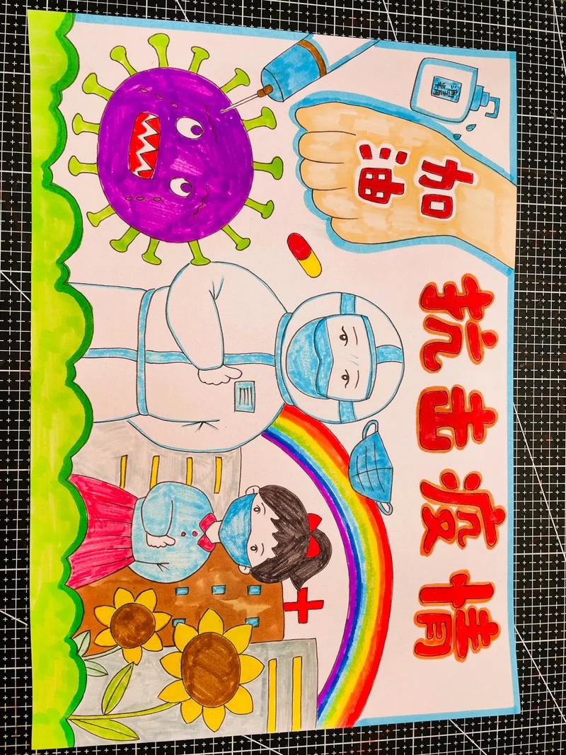 疫情宣传海报漫画，疫情宣传画简单又漂亮？-第4张图片-优品飞百科