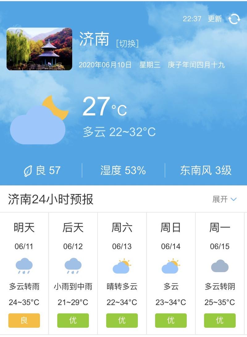 济南天气预报10天？济南天气预报15天一周？-第5张图片-优品飞百科