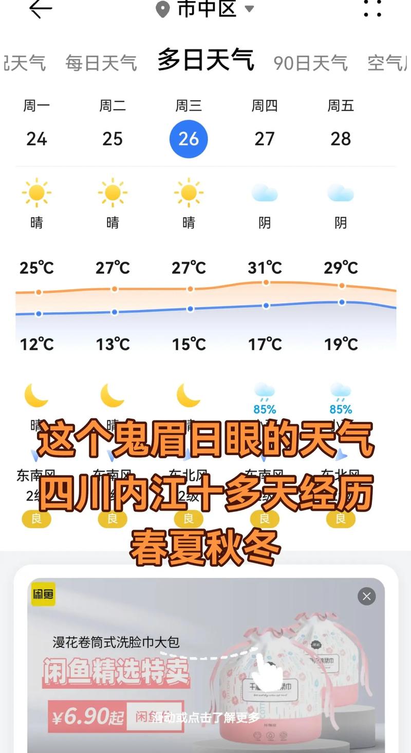 内江天气预报？内江天气预报40天？-第5张图片-优品飞百科