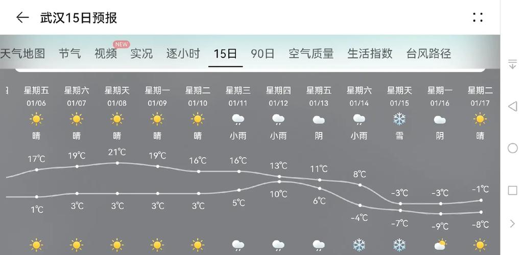 武汉15日天气预报，武汉15日天气预报实况-第3张图片-优品飞百科