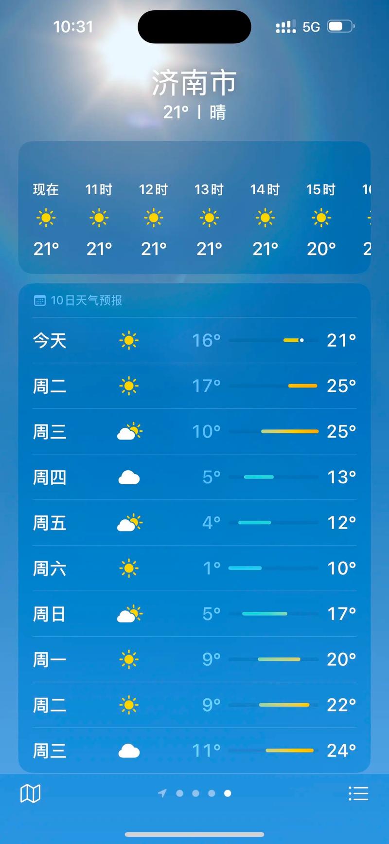 济南天气预报一周天气，山东天气预报15天当地天气查询-第5张图片-优品飞百科