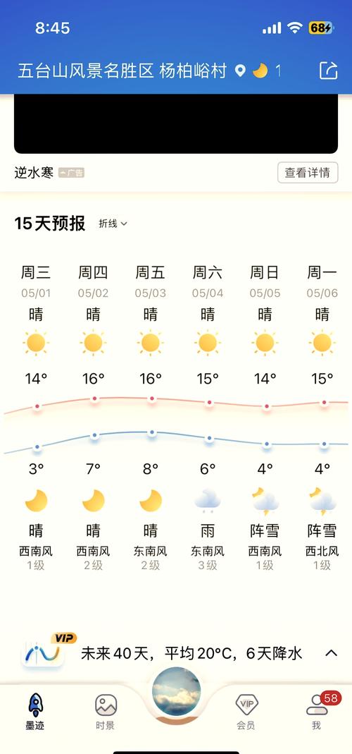 五台山的天气预报，五台山的天气预报15天查询结果？-第4张图片-优品飞百科