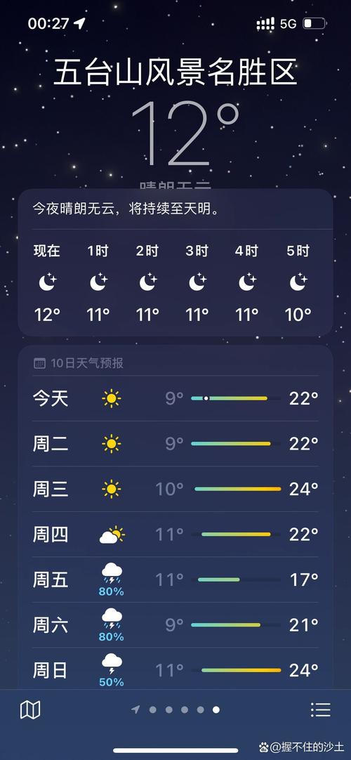 五台山的天气预报，五台山的天气预报15天查询结果？-第5张图片-优品飞百科