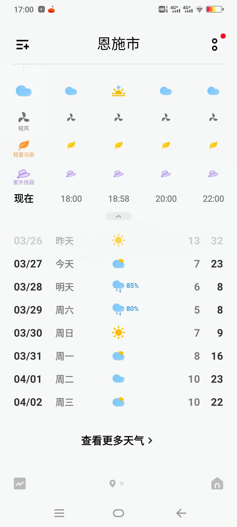 恩施天气预报查询一周？恩施天气预报查询一周7天？-第2张图片-优品飞百科