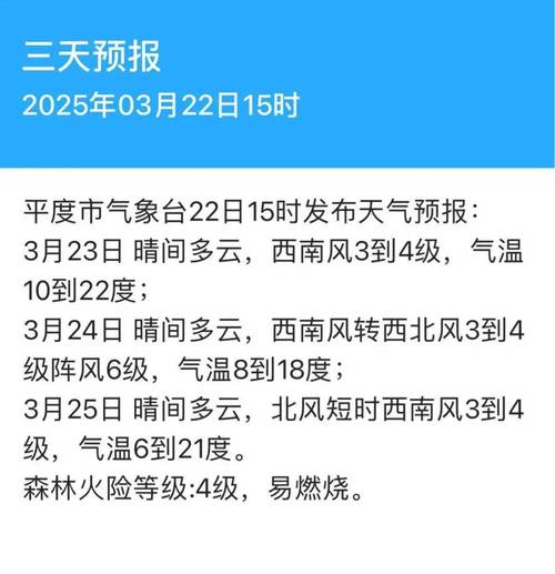 平度明村天气预报，平度明日天气预报详情？-第3张图片-优品飞百科