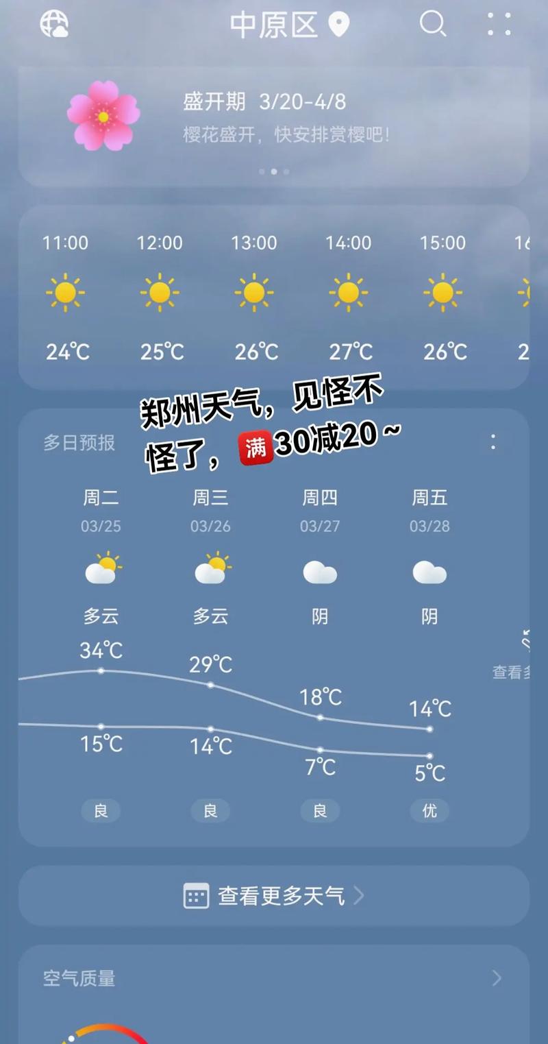 郑州天气详情今日，郑州天气预报天天气