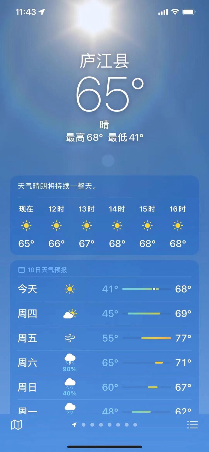 庐江天气预报今日，庐江天气预报 今天？-第5张图片-优品飞百科