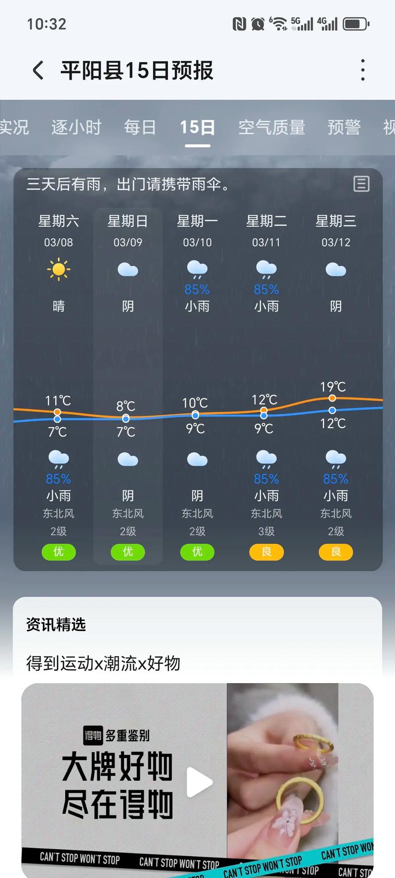 台州今日天气实况，查浙江省台州市今天天气-第4张图片-优品飞百科